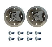 YUANYAO 1 paire de plaques de montage rapides pour snowboard Diamètre 98,5 mm avec vis de fixation