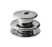 YUANYAO 10 pièces de Fixation à Pression, Partie supérieure et inférieure, en Laiton chromé, auvent en Toile for Bateau RV, Accessoires de Bateau, pièces Marines (Color : Upper Part)