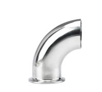 YUANYAO 19/38/51Mm Tuyau OD Soudure Bout à Bout x 1.5 "2" Tri Pince 304 Acier Inoxydable coude à 90 degrés raccord de Tuyau sanitaire Maison Brassage bière vin(Size:32mm x Ferrule 50.5)