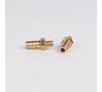 YUANYAO 5 pièces 2,5 mm 3 mm 4 mm 5 mm 6 mm 8 mm 10 mm raccord de Tuyau cannelé OD vers M3 M4 M5 M6 M8 Filetage mâle métrique raccord de Tuyau en Laiton raccord de Mamelon(M4 to 4mm 5PCS)
