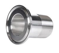YUANYAO Adaptateur à Trois Pinces DN32 - DN80 avec Filetage mâle, Bride OD50.5/OD64/OD77.5/91/106mm. Connexion de Fil Externe en Acier Inoxydable 304(DN65 OD91mm)