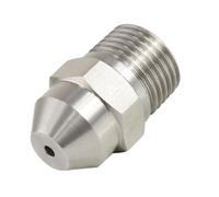 YUANYAO Buse de pulvérisation Droite à Filetage mâle 1/8 "1/4" 3/8 "1/2" BSP, arroseur de Lavage à Haute Pression en Acier Inoxydable for Usage Industriel(4.0mm Hole,1/2")