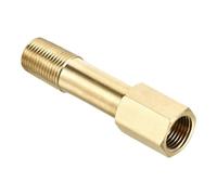 YUANYAO Connecteur d'extension mâle à Femelle en Laiton, raccord de Tuyau, Filetage BSP 1/8 "1/4" 3/8" (Size : 75mm Long, Color : 1/4")