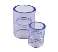 YUANYAO Connecteur Droit égal à 2 Voies en UPVC de 20 à 110 mm for Aquarium, raccords d'alimentation en Eau d'irrigation de Jardin Transparents(40mm(2pcs))