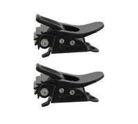 YUANYAO Lot de 100 paires de sangles de fixation à cliquet pour snowboard avec base en métal Noir 24 mm de largeur Accessoires de ski