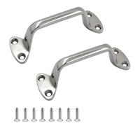 YUANYAO Lot de 2 poignées de porte de bateau en acier inoxydable 316 massif 150 mm