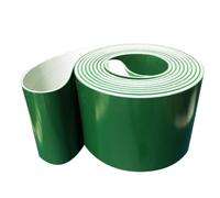 YUANYAO Périmètre : 5600 mm -6100 mm Largeur : 100 mm T : 1 mm Bande transporteuse Verte en PVC(5600x100x1mm)