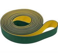 YUANYAO Périmètre : Courroie de Transmission Plate en Feuille de Nylon Jaune-Vert de 1000 à 1850 mm(1200x30x2mm)