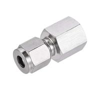 YUANYAO Raccord à Compression en Acier Inoxydable, Tube OD 3 6 8 10 12mm X 1/8 1/4 3/8 1/2 BSP, Tuyau Femelle (Size : 8mm, Color : 3/8")