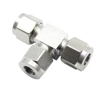 YUANYAO Raccord de Union en t de Compression en Acier Inoxydable, Tube OD 1/8 ''1/4'' 3/8 ''1/2'' 3 4 6 8 10 12 14 16 18 20 22mm (Size : 25.4mm)