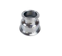 YUANYAO Réducteur hémisphérique à Trois Pinces, 1.5 "(38mm) OD50.5mm X 2"(51mm) OD64mm, sanitaire en Acier Inoxydable 304