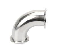 YUANYAO TRI CLAMP 3/4 ''1'' 1.5 ''2'' 2.5 ''3'' 4'' en Acier Inoxydable SS304 316L, raccord de Tuyau coudé sanitaire à 90 degrés (Color : SS 316, Size : 51mm x Ferrule 64)