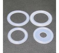 YUANYAO Tri Clamp Joint en Silicone Pince sanitaire Bande d'étanchéité tampons 3/4 ''1'' 1.5'' 2'' 2.5'' 3'' 3.5'' 4'' 5'' 6'' 8'' (Color : 5 PCS, Size : 32mm x Ferrule 50.5)