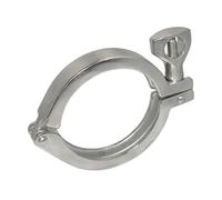 YUANYAO Tri-Pince + Joint en Silicone, raccord sanitaire en Acier Inoxydable 1/2, 1.5, 2, 3, 4, 6, 8 Pouces, 304, for Brassage à Domicile (Size : 2.5Inch Ferrule 77.5)