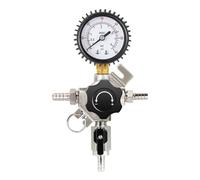 YUANYAO Vanne de régulation de gaz secondaire avec jauge, régulateur de Co2, Chargeur de Co2 Mural, Carbonatation de bière, Outils de Brassage à Domicile