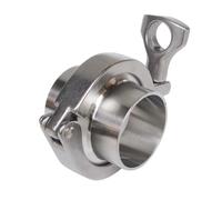 YUANYAO Virole de Soudure for tuyaux sanitaires + Triple Pince + Joint en Silicone, Acier Inoxydable SS 304 1.5'' 2'' 3'' 4'' (Size : 32mm x Ferrule 50.5)