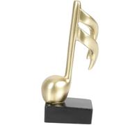 Yuanyifenglin Statue de note de musique en résine dorée pour salon, chambre à coucher, armoire