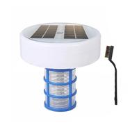 YUANYIYS Ioniseur solaire pour piscine avec lumière LED à changement de couleur automatique - Nettoyeur de piscine en cuivre pour piscines hors sol et creusées jusqu'à 100 litres