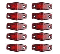 YUANYUYING Feux de position latéraux étanches, lot de 10 (2 SMD), feux de gabarit pour voiture, clignotants latéraux 12 V/24 V, feux de position avant et arrière pour camions et poids lourds. (rouge)