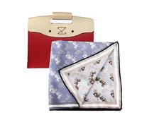 YUANZHOU Écharpe en laine mélangée de soie 30 % soie et 70 % laine utilisée en toutes saisons douce et naturelle pour femme, cadeau pour femme de Dieu, bleu, 65*65