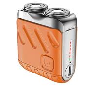 Yuaonew Portable Shaver, Yuaonew Electric Razor, Portable Rotary Dual Ring Electric Shaver, It Fast And Easy To Eliminate Any Type Of Hair, Giving You A Smooth Finish (Orange)