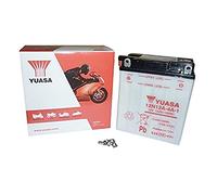 Yuasa Batterie moto 12N12A-4A-1 12V 12Ah 120A Conventionnelle livrée sans acide Noir