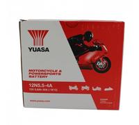 Yuasa Batterie de moto 12N5.5-4A 12V 5,5 Ah Conventionnelle Noir