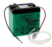 Yuasa Batterie moto 6N6-1D-2 pour Kawasaki 125 KH 1977-1981 6V 6Ah sans pack acide