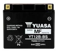 Yuasa Batterie YT12B-BS AGM Argenté