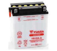 Yuasa Battery Batterie de moto YB12A-A (fourni sans acide)