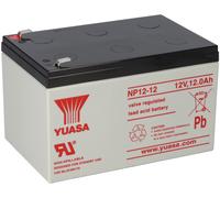 Yuasa Batterie Au Plomb NP12-12 Pb 12V 12Ah VdS, Faston 6,3mm