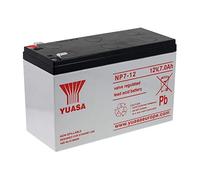 Yuasa Batterie de rechange pour installations solaires de secours, éclairage d'urgence, alarme 12 V, 7 Ah, 12 V, Lead-Acid