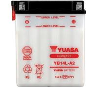 Yuasa Batterie YB14L-A2 12V 14Ah - Conventionnelle avec entretien, livrée sans acide