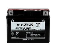 YUASA - Batterie Moto 12V Sans Entretien Activée Usine YTZ5S - 3,7Ah - L113Mm W70Mm H80Mm