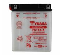 YUASA BATTERIE YB12A-A - SANS PACK ACIDE (NON INCLUS)