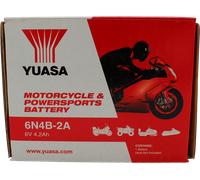 Yuasa E01048 Batterie 6V 4A 0,40A Sans Acide 102x48x96mm 6N4B-2A