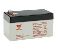 Yuasa Batterie au plomb NP1.2-12 12 V 1,2 Ah AGM 97x55x48mm cosses plates 4,8 mm sans entretien
