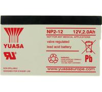 YUASA NP2-12 Batterie au plomb PB 12 Volt 2000mAh, n'est plus disponible, en revanche nous livrons une batterie de même type