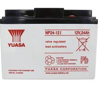 Yuasa NP24-12 NP24-12 Batterie au plomb 12 V 24 Ah plomb (AGM) (l x H x P) 166 x 125 x 175 mm raccor