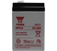 Yuasa Batterie au plomb 6 V 4 Ah NP4-6 NP4-6 (6 V, 4000 mAh), Batterie RC