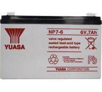 Yuasa NP7-6 NP7-6 Batterie au plomb 6 V 7 Ah plomb (AGM) (l x H x P) 151 x 97 x 34 mm cosses plates 4,8 mm sans entretien