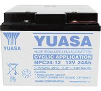 Batterie au plomb 12 V 24 Ah NPC24-12 plomb (AGM) (l x H x P) 175 x 125 x 166 mm raccord à vis M5 sans entretien, résistant aux cycles de char A37653 - Yuasa