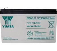 Yuasa REW 45 - 12 REW45/12 Batterie au plomb 12 V 8 Ah plomb (AGM) (l x H x P) 151 x 97 x 64 mm cosses plates 6,35 mm auto-décharge réduite, entretien faible,