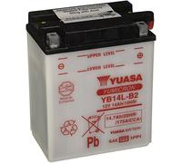 Yuasa Batterie moto YB14L-B2 / Yb14Lb2, 12V, avec entretien, sans pack acide