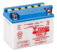 Yuasa YB4LB DC Batterie de moto 12 V 4 Ah Type de pôle: Borne à vis type 5