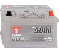 Yuasa YBX5100 SMF 12V 75Ah Silver Batterie de voiture haute performance
