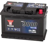 Yuasa YBX9096 Batterie voiture 12 V 70 Ah 760 CCA AGM Start Stop Plus | 760 CCA, Vibration & Shock Resistant, Optimisée Start-Stop, Compatible Various Vehicle Makes