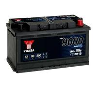 YUASA YBX9115 YBX9000 Batterie de Démarrage 12V 80Ah 800A EN pour AUDI Q5 (8RB)