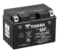 Yuasa Yt12a Agm Battery Argenté