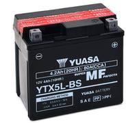 Yuasa YTX5L-BS Batterie 12V 4Ah Noir Compatible Honda Shadow 90
